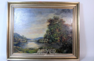 Gemälde, ''Landschaft am See''