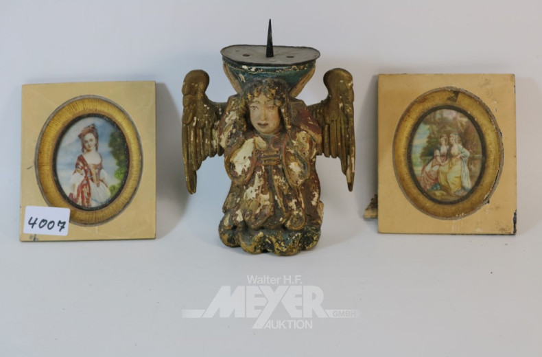 2 Miniaturen ''Damenportraits''