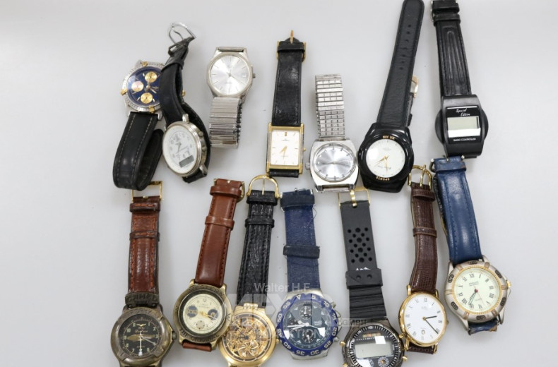 Posten versch. Armbanduhren, ca. 14
