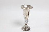 Pokal-Vase, 835er Silber, H: ca. 19 cm