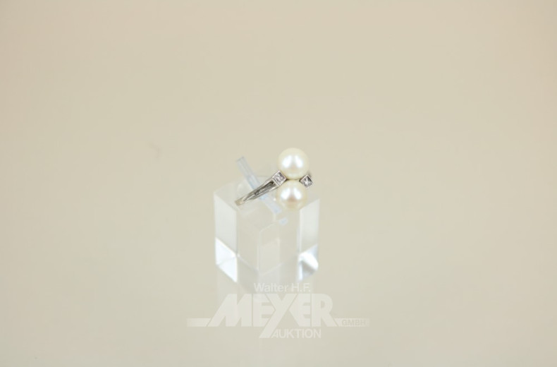 Damenring, 750er WG, besetzt