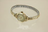 Damenarmbanduhr, 585er GG,