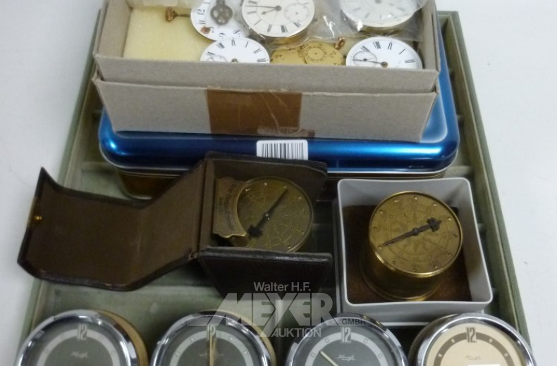 Posten Einbau-Uhrenwerke sowie