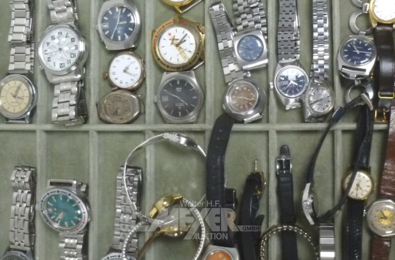 Posten versch. Armbanduhren, ca. 30