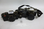 3 versch. Fotokameras LEICA