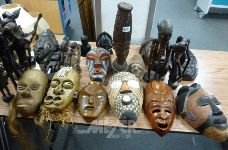 Posten afrikanische Volkskunst: