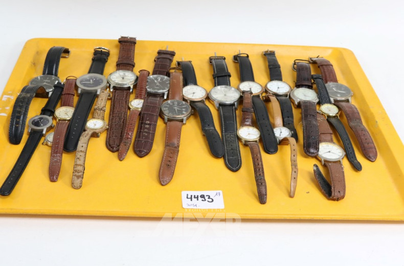 20 Damen-u. Herrenarmbanduhren
