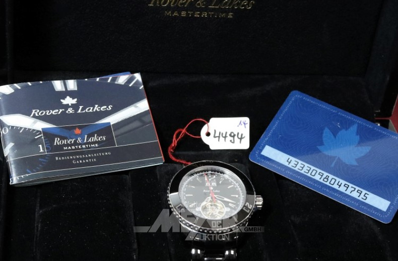 Herrenarmbanduhr, schwarz