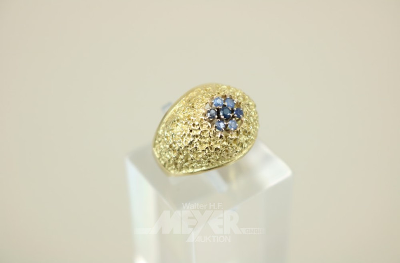 Damenring, 585er GG, Ringkopf