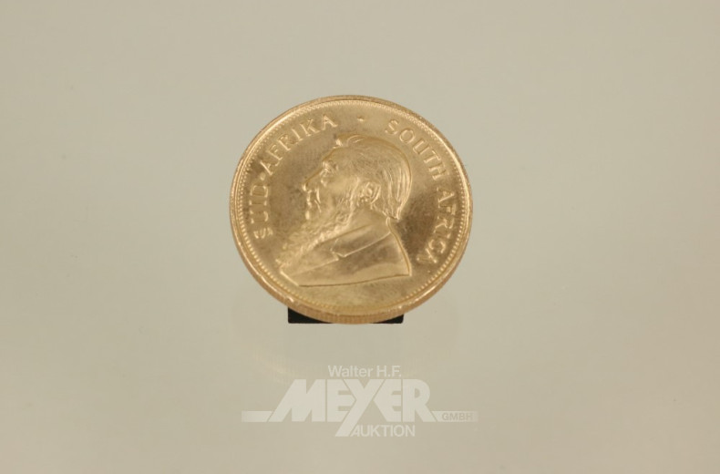 Goldmünze, Krüger Rand 1975, 1 OZ