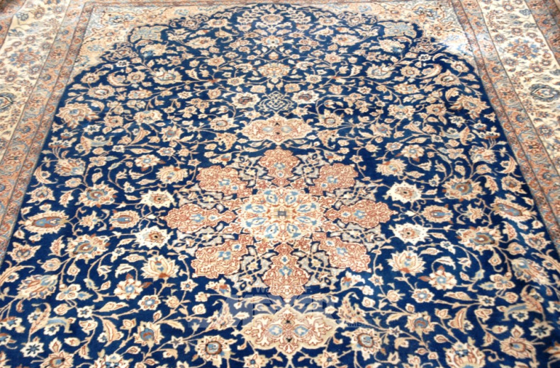 Teppich, beige - floral,