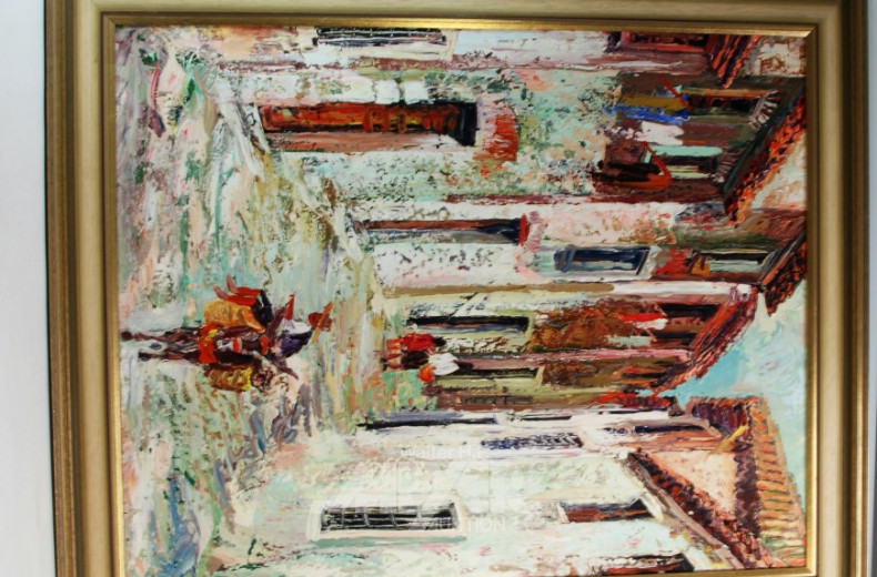 Gemälde ''Dorfansicht ''