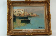 Gemälde ''Fischerhafen''