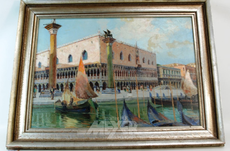 Gemälde ''Makusplatz in Venedig''