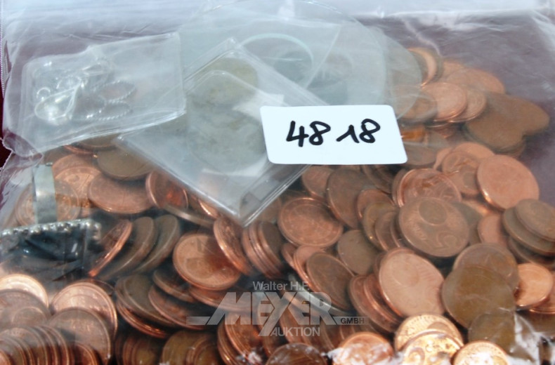 Posten Münzen sowie Modeschmuck