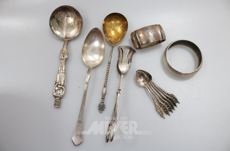 Konvolut Silber und Versilbertes: