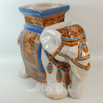 Keramik-Dekoration ''Elefant'', bestoßen