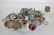 1 Posten Silberschmuck:Armband, Flacons,