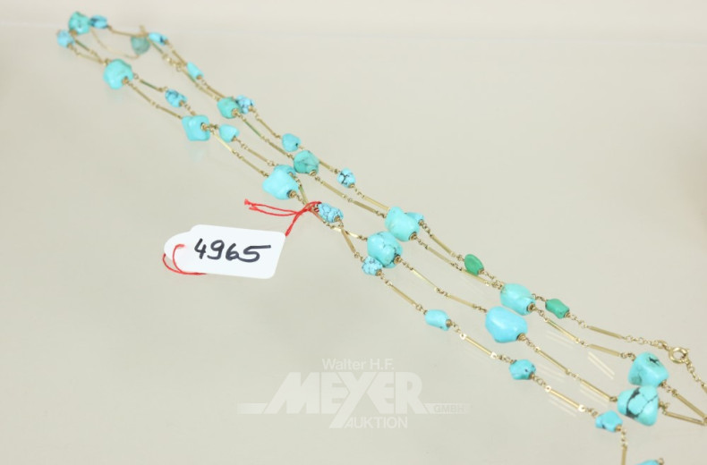 2 Ketten, 333er GG, besetzt mit div.