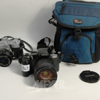 2 Kameras ''TAMRON'', mit Tasche