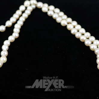 Perlenkette mit Silberschließen