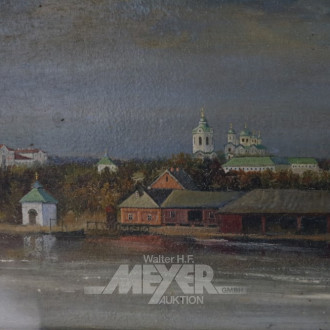 kl. Gemälde ''Seebad in Russland''