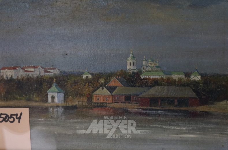 kl. Gemälde ''Seebad in Russland''