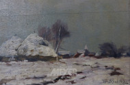 Gemälde ''winterliche Dorfansicht''