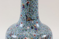 Cloisonné-Vase, vermutl. um 1900,