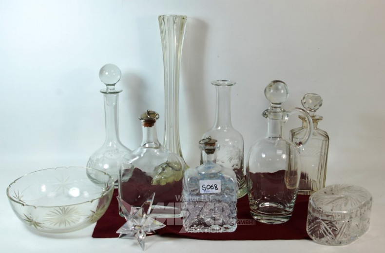 Posten Glas und Kristall, u.a.: