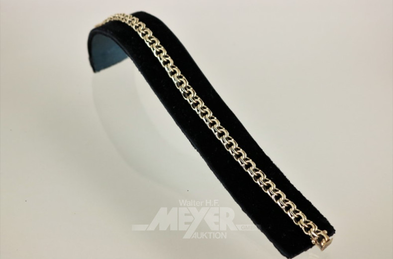 Gliederarmband, 585er GG,