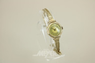 kl. Damenarmbanduhr, 585er GG,