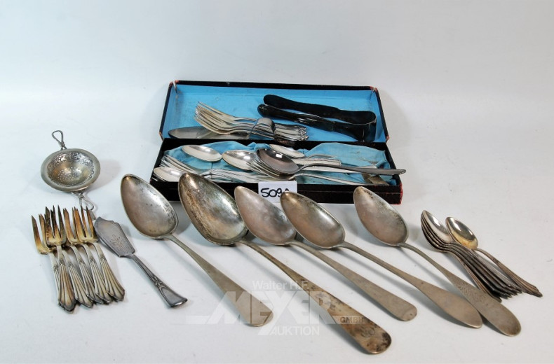 kl. Posten versch. Besteckteile