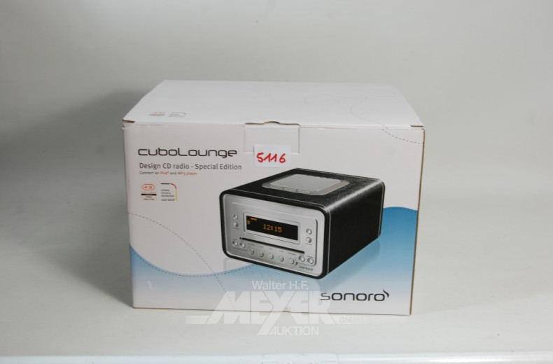CD-Radio SONORO CuboLounge, OVP