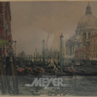 Lithographie ''Venedig'', bez. Kasimir