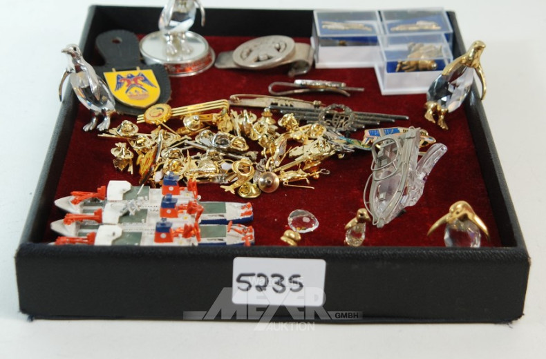 Posten Pins, Anstecknadeln sowie