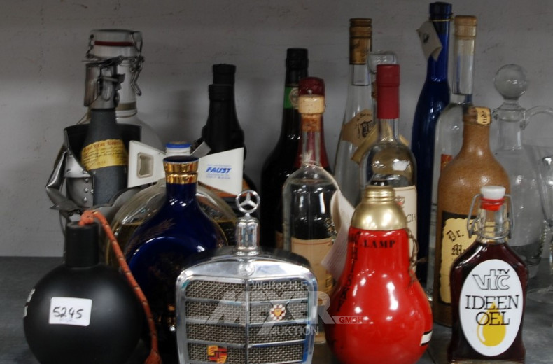 Posten Alkoholika teilw. im Anbruch