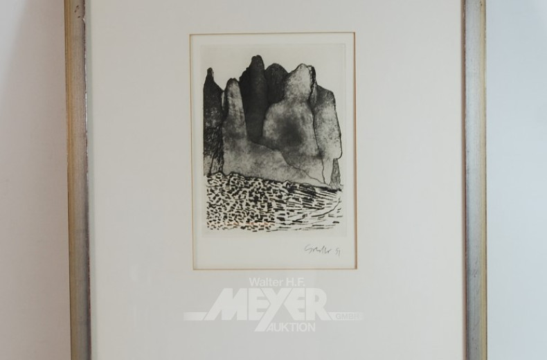 Radierung,rücks. betitelt