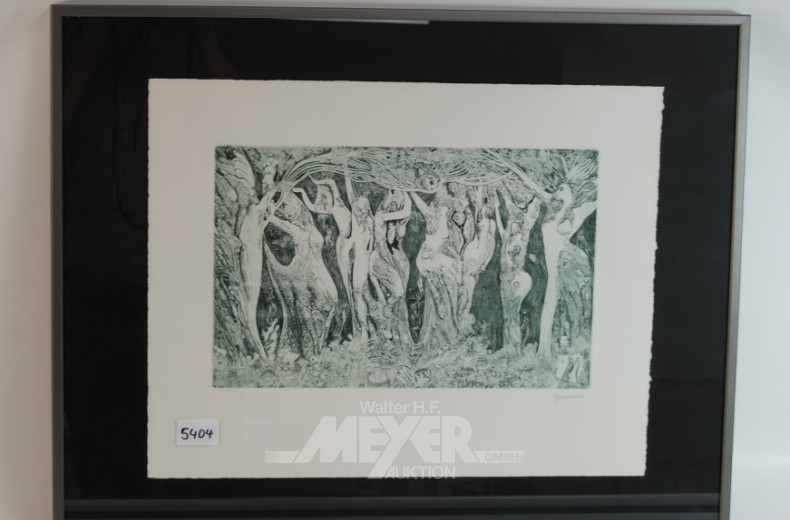 Radierung, rücks. betitelt