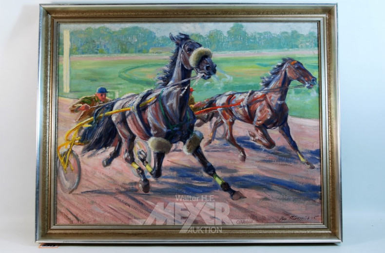 Gemälde, ''Trabrennen''