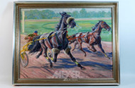 Gemälde, ''Trabrennen''