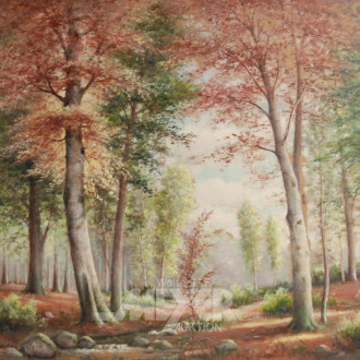 Gemälde ''Waldweg''