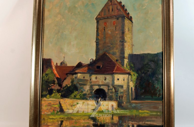 Gemälde ''Dinkelsbühl Stadttor''