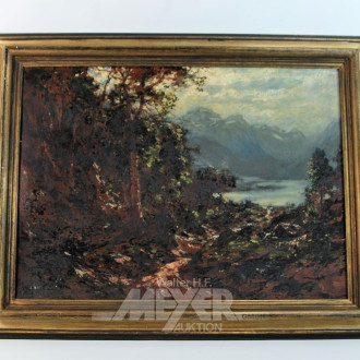 Gemälde ''Norwegische Fjordlandschaft''