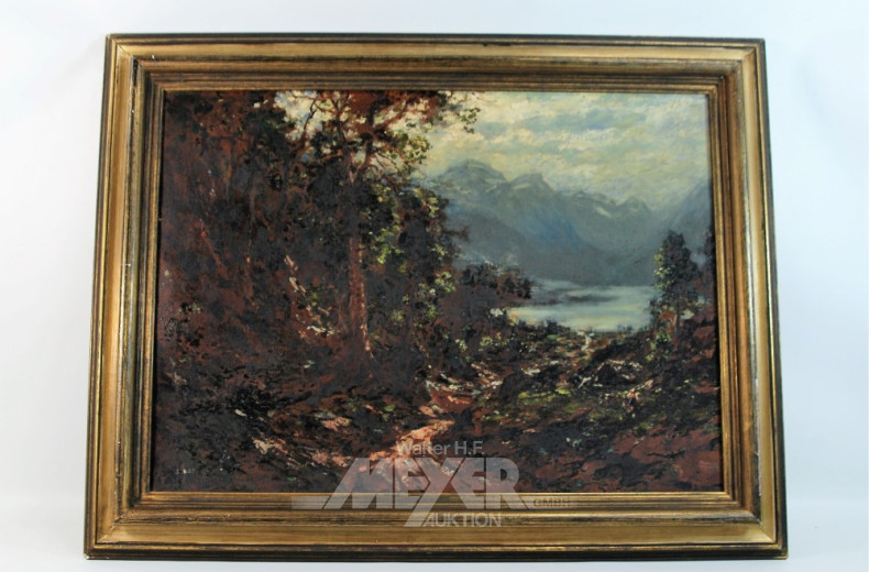 Gemälde ''Norwegische Fjordlandschaft''