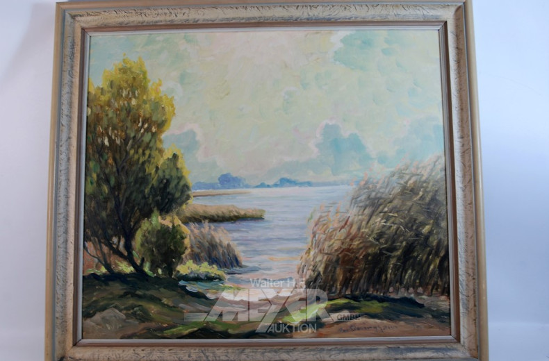 Gemälde ''Im Schilf''