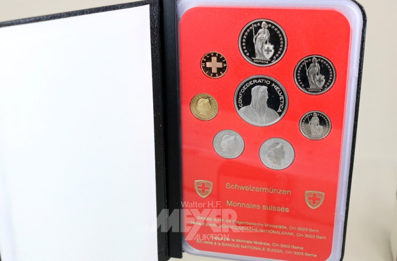 Mappe Schweizer Münzen,