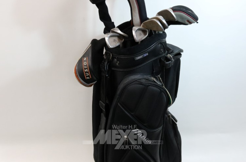 Golfbag ''MIZUNO'' mit 13 Schlägern: