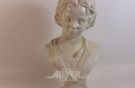 Damenbüste, Keramik weiß
