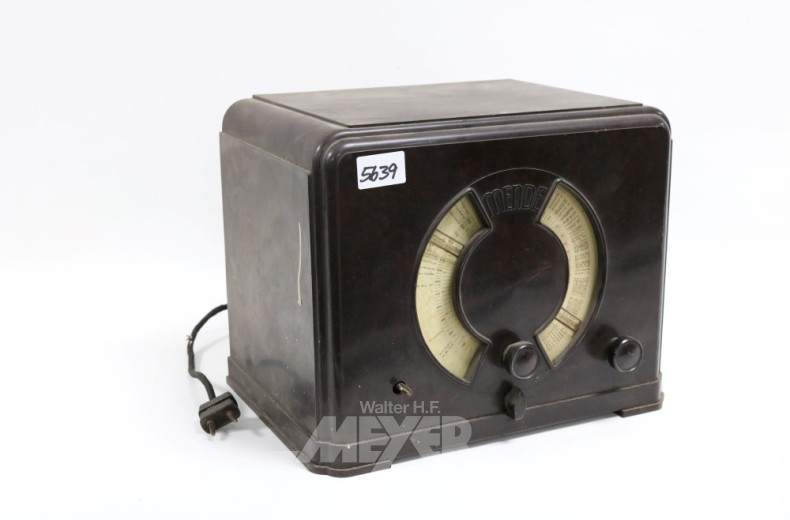 Röhrenradio ''MENDE'', Bakelit braun